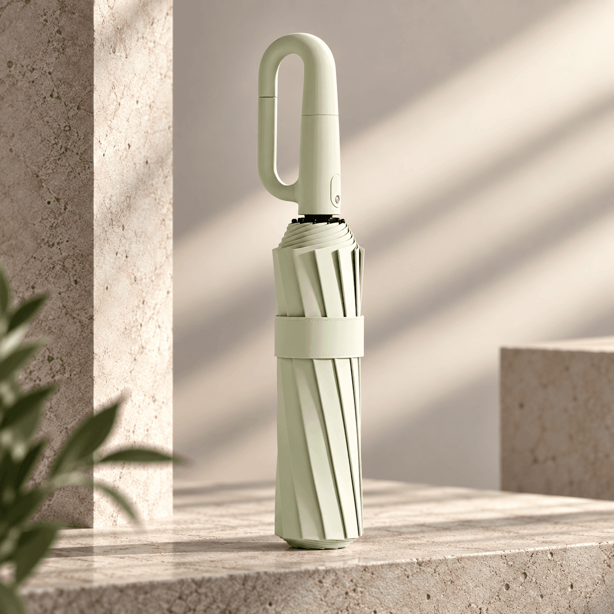 Ombrelle pliable automatique avec une grande robustesse